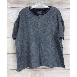 VINTAGE Knit Heritage Mens Crew Neck Short Sleeve Shirt Size 3XL Gray